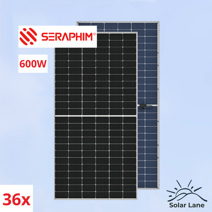 Seraphim Energy 600W Bifacial Solar Pallet (36x Units)